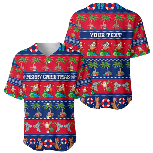 personalised-australia-christmas-baseball-jersey-aussie-santa-claus-beach-xmas-vibes