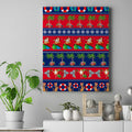 personalised-australia-christmas-canvas-wall-art-aussie-santa-claus-beach-xmas-vibes