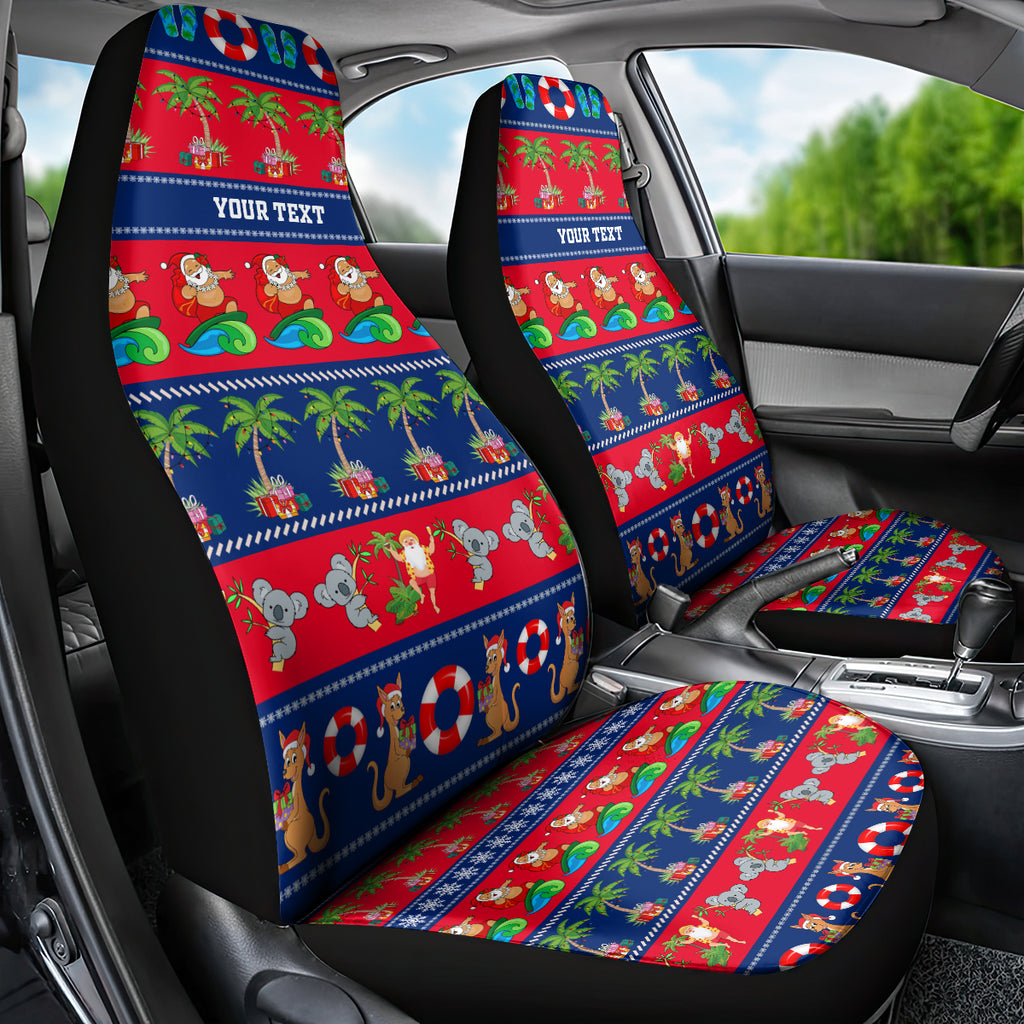 personalised-australia-christmas-car-seat-cover-aussie-santa-claus-beach-xmas-vibes