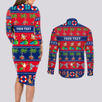 personalised-australia-christmas-couples-matching-long-sleeve-bodycon-dress-and-long-sleeve-button-shirt-aussie-santa-claus-beach-xmas-vibes