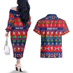 personalised-australia-christmas-couples-matching-off-the-shoulder-long-sleeve-dress-and-hawaiian-shirt-aussie-santa-claus-beach-xmas-vibes