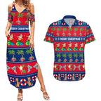 personalised-australia-christmas-couples-matching-summer-maxi-dress-and-hawaiian-shirt-aussie-santa-claus-beach-xmas-vibes