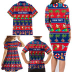 personalised-australia-christmas-family-matching-long-sleeve-bodycon-dress-and-hawaiian-shirt-aussie-santa-claus-beach-xmas-vibes