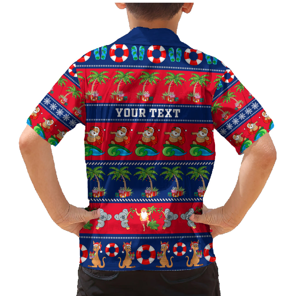 personalised-australia-christmas-family-matching-mermaid-dress-and-hawaiian-shirt-aussie-santa-claus-beach-xmas-vibes