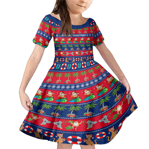 personalised-australia-christmas-family-matching-mermaid-dress-and-hawaiian-shirt-aussie-santa-claus-beach-xmas-vibes