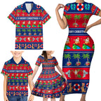 personalised-australia-christmas-family-matching-short-sleeve-bodycon-dress-and-hawaiian-shirt-aussie-santa-claus-beach-xmas-vibes