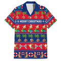 personalised-australia-christmas-family-matching-short-sleeve-bodycon-dress-and-hawaiian-shirt-aussie-santa-claus-beach-xmas-vibes