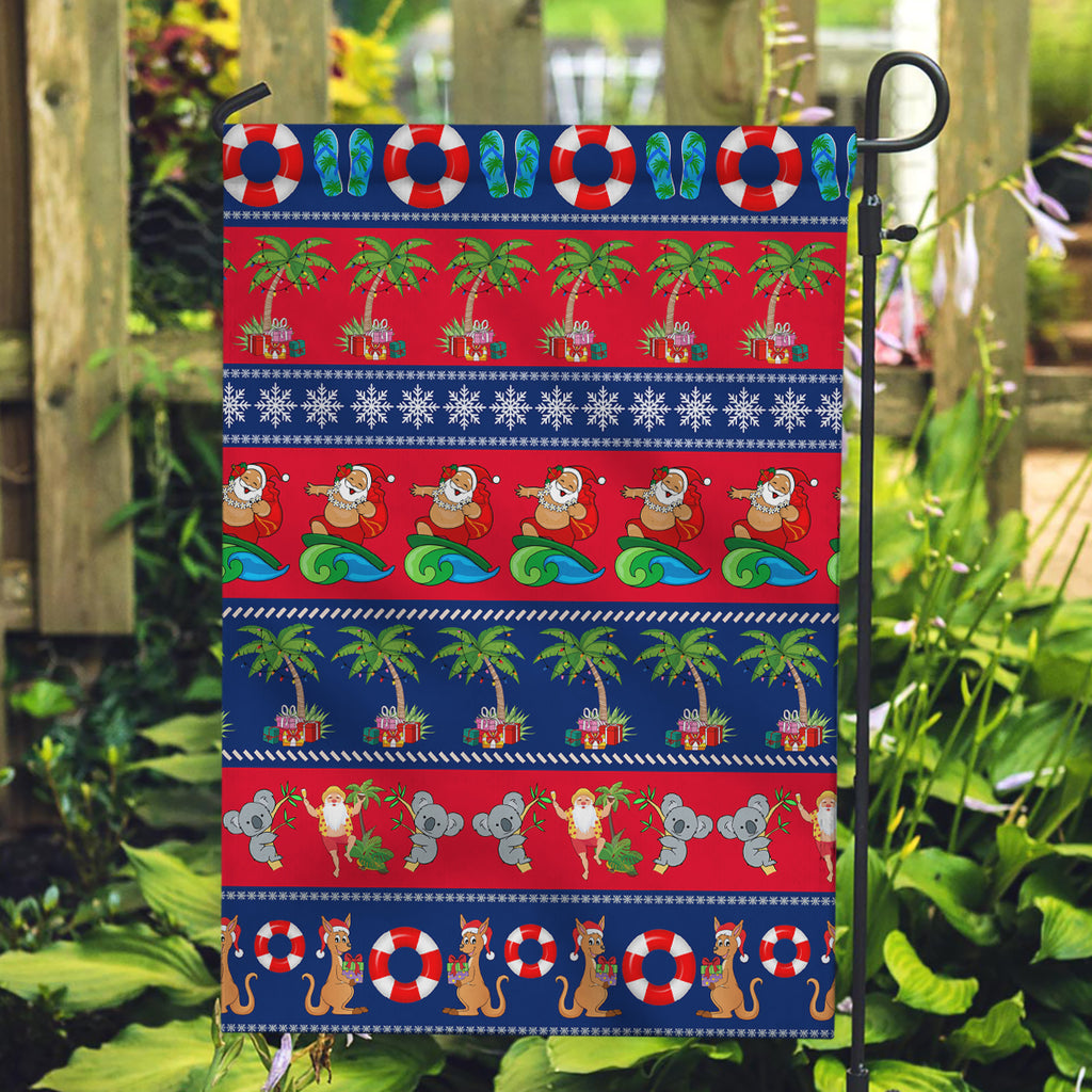 personalised-australia-christmas-garden-flag-aussie-santa-claus-beach-xmas-vibes