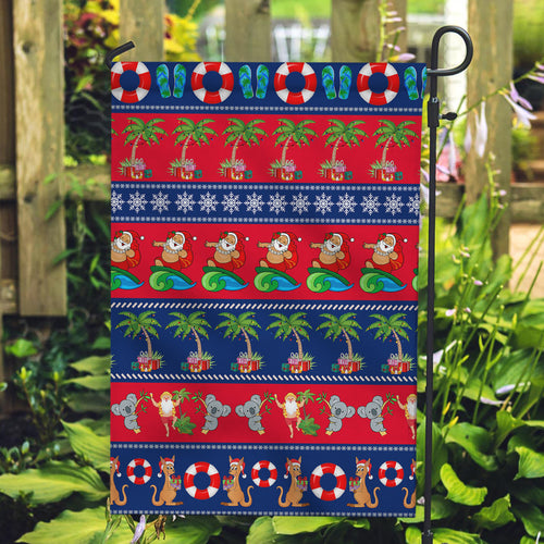 personalised-australia-christmas-garden-flag-aussie-santa-claus-beach-xmas-vibes
