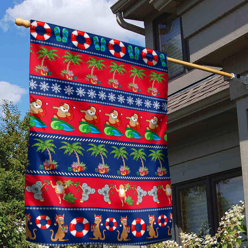 personalised-australia-christmas-garden-flag-aussie-santa-claus-beach-xmas-vibes