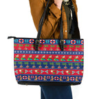 personalised-australia-christmas-leather-tote-bag-aussie-santa-claus-beach-xmas-vibes