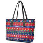 personalised-australia-christmas-leather-tote-bag-aussie-santa-claus-beach-xmas-vibes
