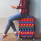 personalised-australia-christmas-luggage-cover-aussie-santa-claus-beach-xmas-vibes