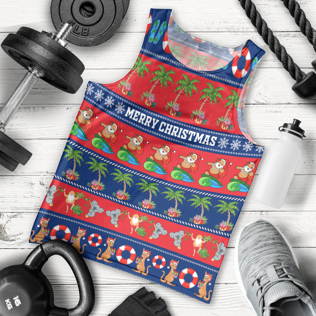 personalised-australia-christmas-men-tank-top-aussie-santa-claus-beach-xmas-vibes