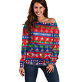 personalised-australia-christmas-off-shoulder-sweater-aussie-santa-claus-beach-xmas-vibes