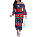 personalised-australia-christmas-off-the-shoulder-long-sleeve-dress-aussie-santa-claus-beach-xmas-vibes