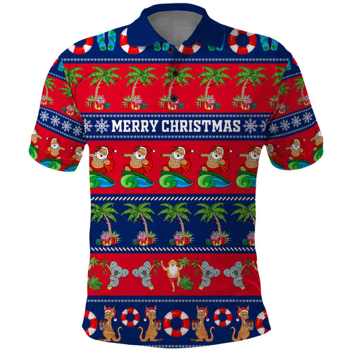 personalised-australia-christmas-polo-shirt-aussie-santa-claus-beach-xmas-vibes