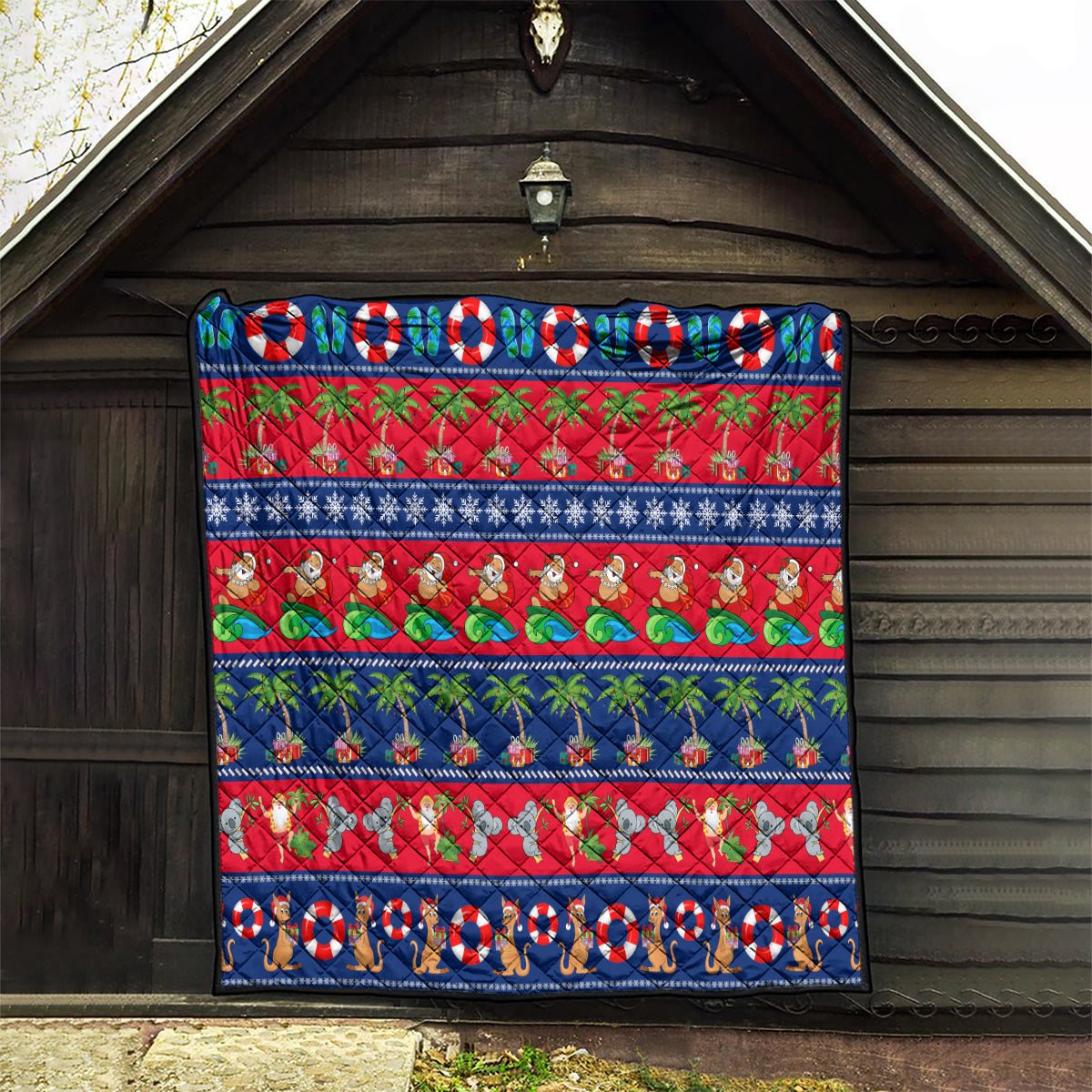 personalised-australia-christmas-quilt-aussie-santa-claus-beach-xmas-vibes