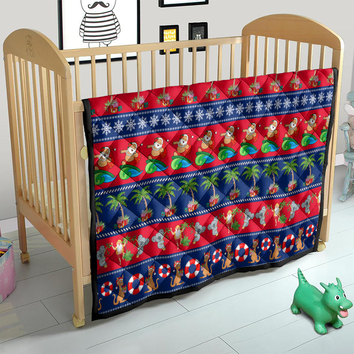 personalised-australia-christmas-quilt-aussie-santa-claus-beach-xmas-vibes