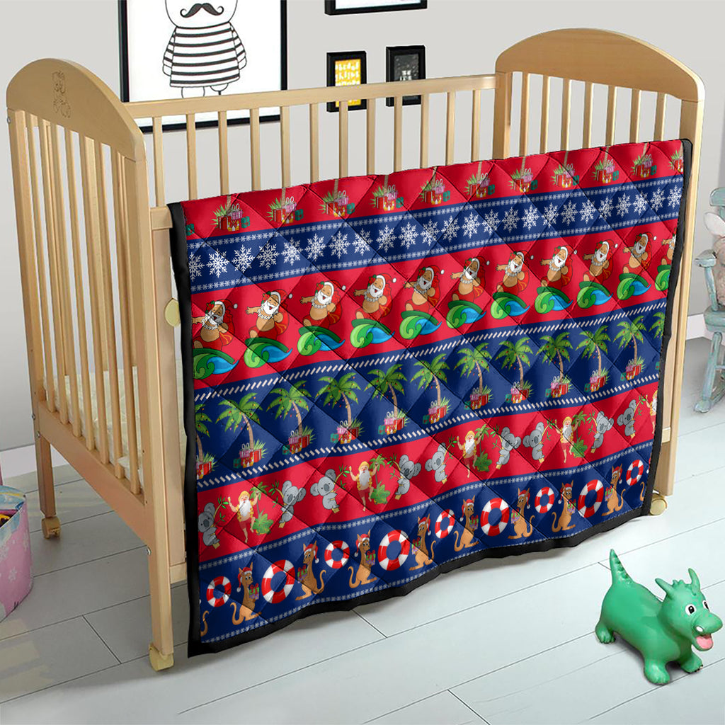 personalised-australia-christmas-quilt-aussie-santa-claus-beach-xmas-vibes