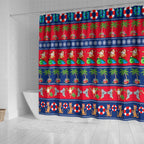 personalised-australia-christmas-shower-curtain-aussie-santa-claus-beach-xmas-vibes