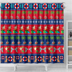 personalised-australia-christmas-shower-curtain-aussie-santa-claus-beach-xmas-vibes