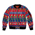 personalised-australia-christmas-sleeve-zip-bomber-jacket-aussie-santa-claus-beach-xmas-vibes