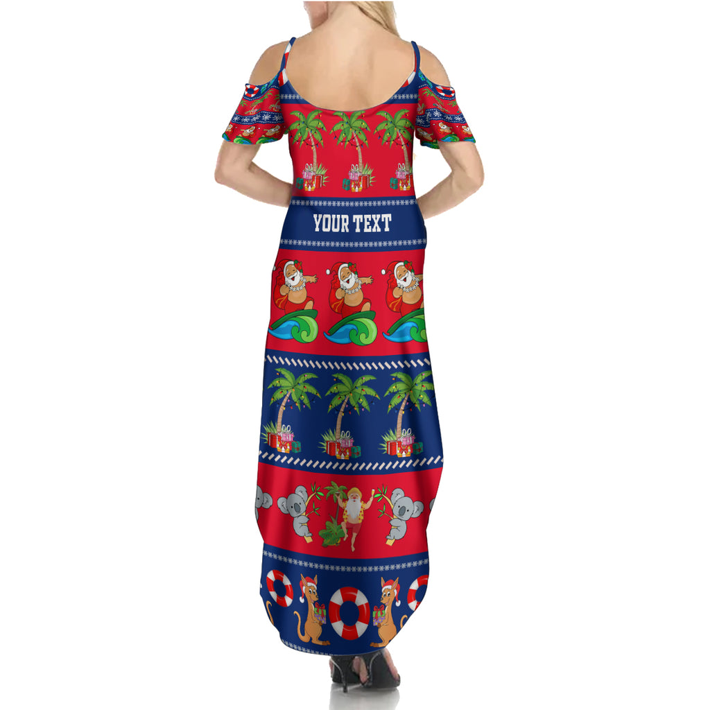 personalised-australia-christmas-summer-maxi-dress-aussie-santa-claus-beach-xmas-vibes