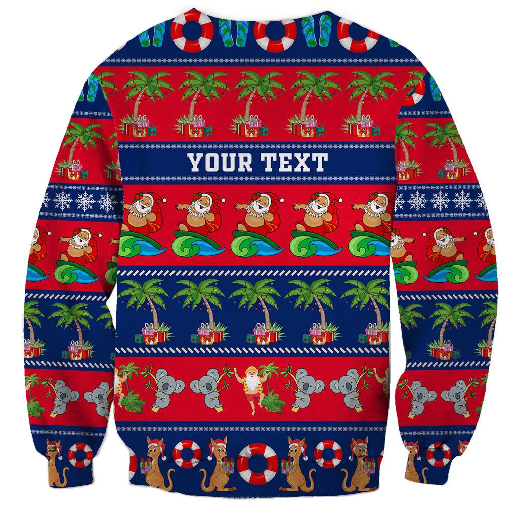 personalised-australia-christmas-sweatshirt-aussie-santa-claus-beach-xmas-vibes