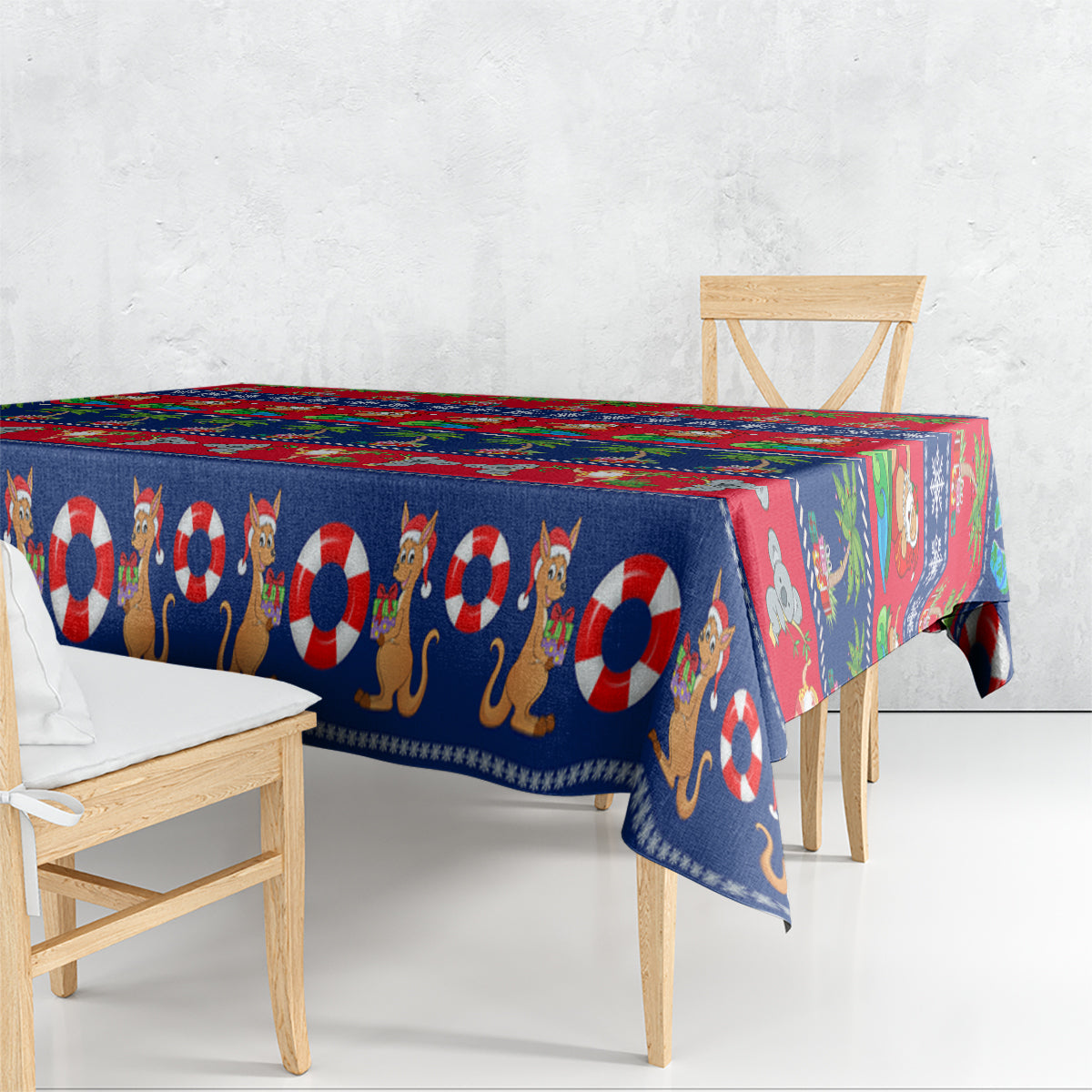 personalised-australia-christmas-tablecloth-aussie-santa-claus-beach-xmas-vibes