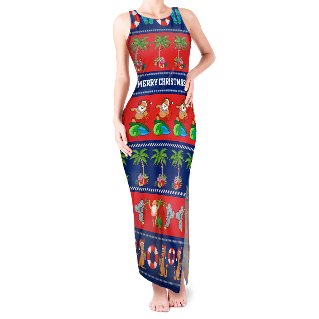 personalised-australia-christmas-tank-maxi-dress-aussie-santa-claus-beach-xmas-vibes