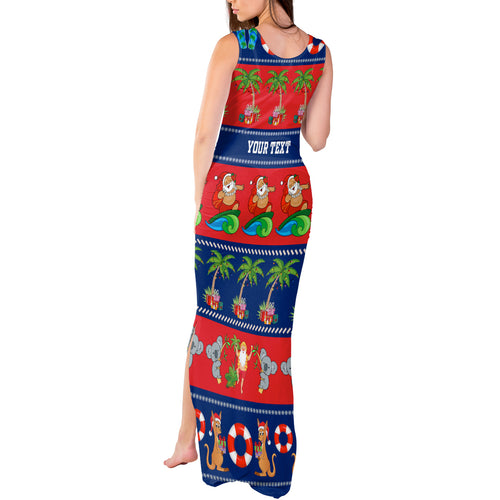 personalised-australia-christmas-tank-maxi-dress-aussie-santa-claus-beach-xmas-vibes