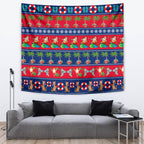 personalised-australia-christmas-tapestry-aussie-santa-claus-beach-xmas-vibes