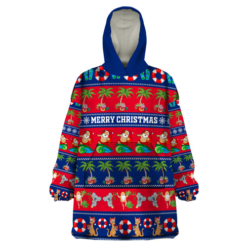personalised-australia-christmas-wearable-blanket-hoodie-aussie-santa-claus-beach-xmas-vibes