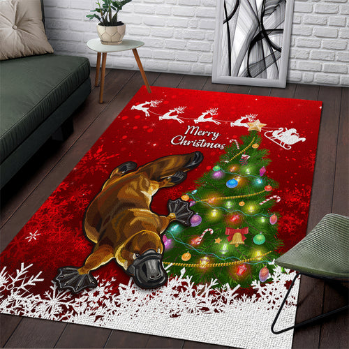 personalised-australia-christmas-area-rug-aussie-platypus-xmas-vibes