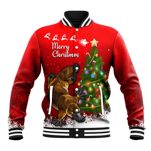 personalised-australia-christmas-baseball-jacket-aussie-platypus-xmas-vibes