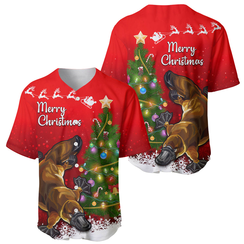 personalised-australia-christmas-baseball-jersey-aussie-platypus-xmas-vibes