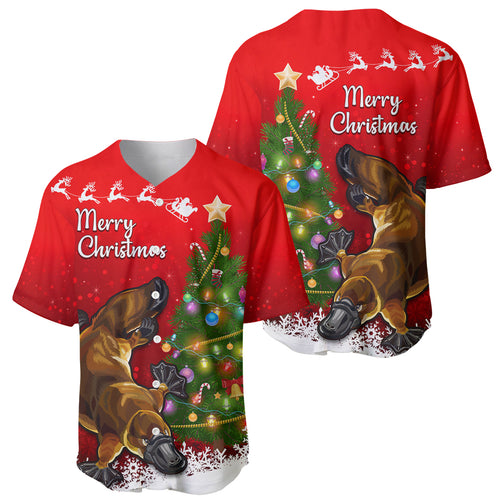 personalised-australia-christmas-baseball-jersey-aussie-platypus-xmas-vibes
