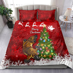 personalised-australia-christmas-bedding-set-aussie-platypus-xmas-vibes