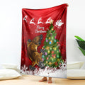personalised-australia-christmas-blanket-aussie-platypus-xmas-vibes