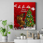 personalised-australia-christmas-canvas-wall-art-aussie-platypus-xmas-vibes