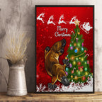 personalised-australia-christmas-canvas-wall-art-aussie-platypus-xmas-vibes