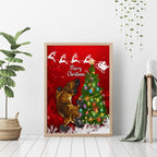 personalised-australia-christmas-canvas-wall-art-aussie-platypus-xmas-vibes