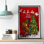 personalised-australia-christmas-canvas-wall-art-aussie-platypus-xmas-vibes