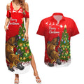 personalised-australia-christmas-couples-matching-summer-maxi-dress-and-hawaiian-shirt-aussie-platypus-xmas-vibes