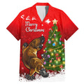 personalised-australia-christmas-family-matching-mermaid-dress-and-hawaiian-shirt-aussie-platypus-xmas-vibes