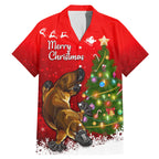 personalised-australia-christmas-family-matching-mermaid-dress-and-hawaiian-shirt-aussie-platypus-xmas-vibes