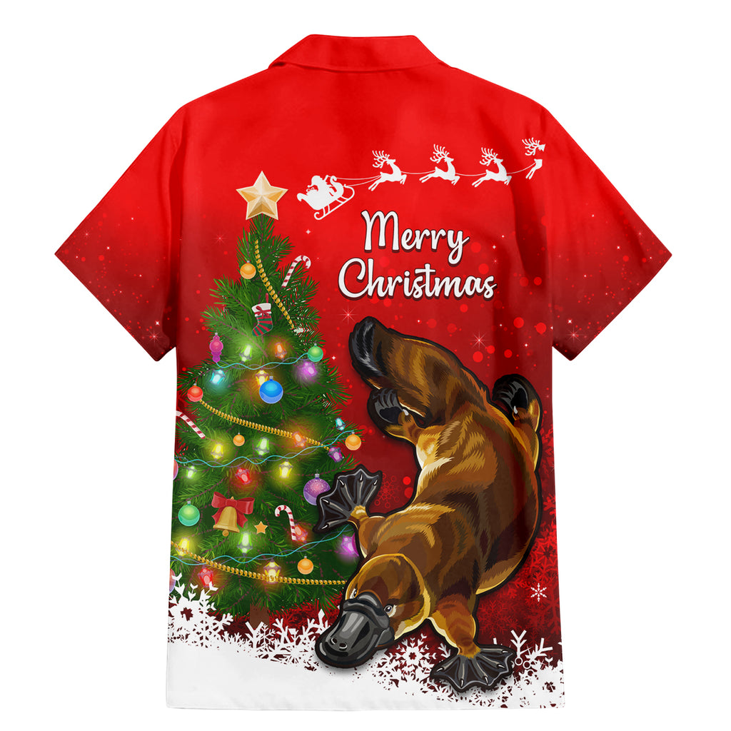 personalised-australia-christmas-family-matching-mermaid-dress-and-hawaiian-shirt-aussie-platypus-xmas-vibes