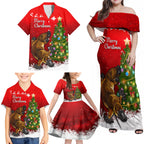 personalised-australia-christmas-family-matching-off-shoulder-maxi-dress-and-hawaiian-shirt-aussie-platypus-xmas-vibes