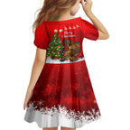 personalised-australia-christmas-family-matching-off-shoulder-maxi-dress-and-hawaiian-shirt-aussie-platypus-xmas-vibes